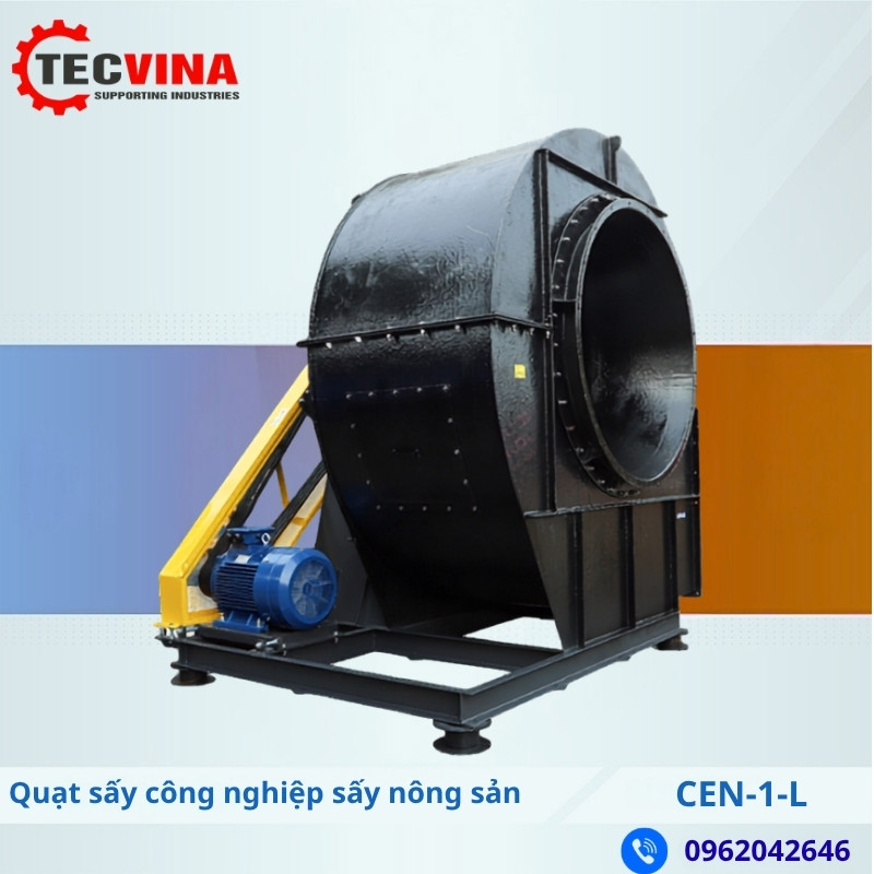 Quạt sấy công nghiệp sấy nông sản CEN-1-L